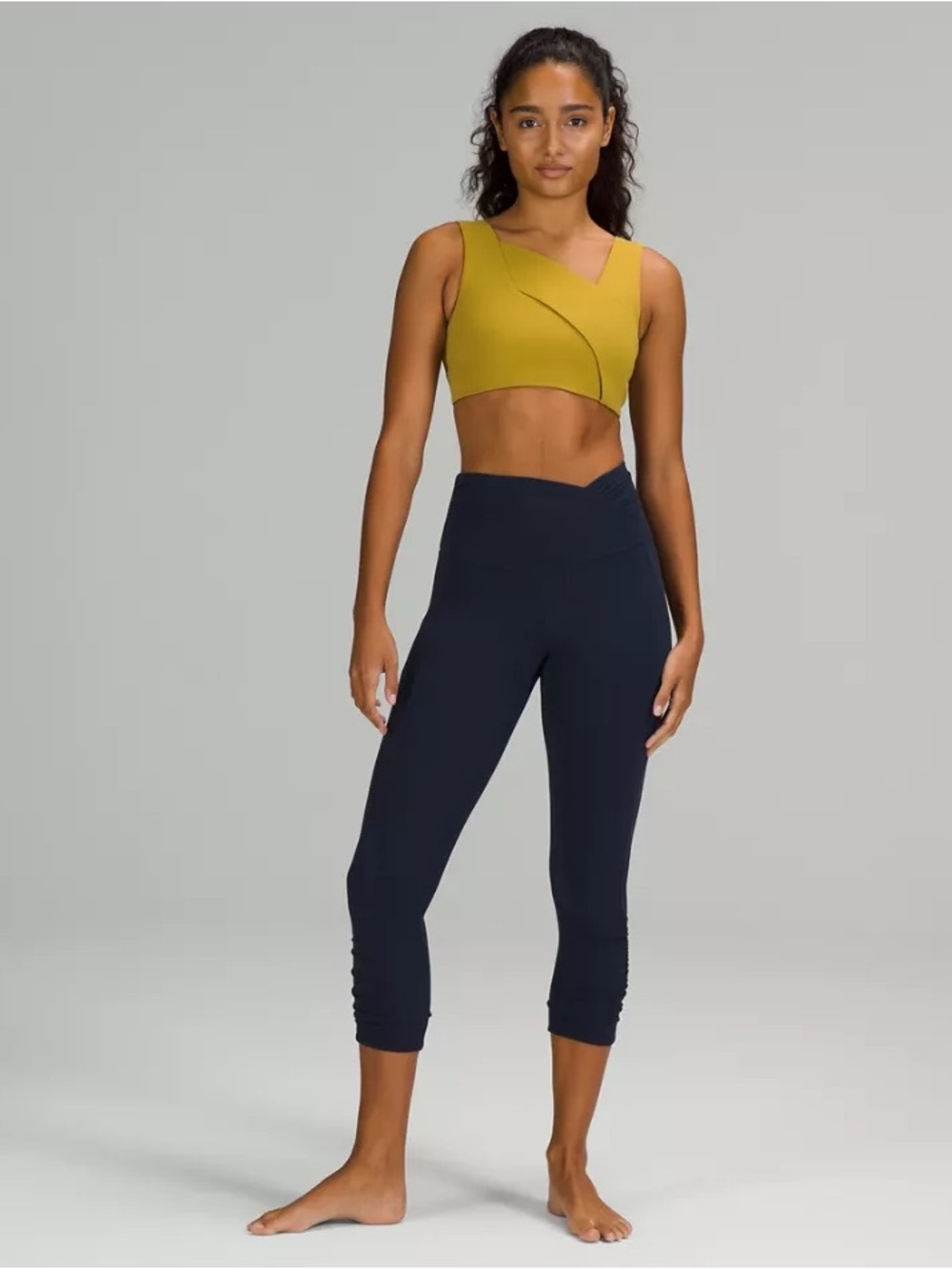 lululemon Nulu Cross-Front Yoga Bra in Auric Gold - Picture 4 of 10